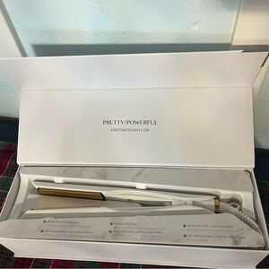 Kristin Ess Hair Straightener - White and Gold